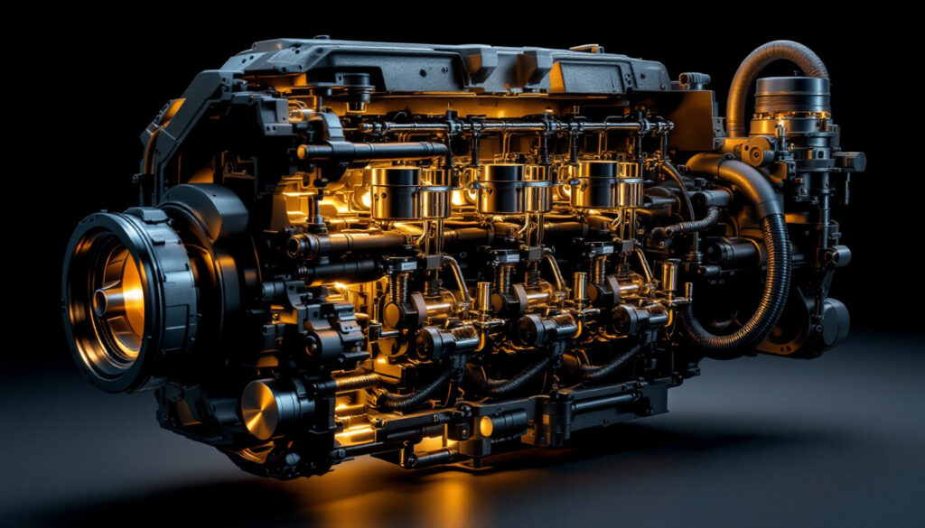 Elroy369Lion MAD - Motor de combustión dinámico V8 para AX90104 SCX10II Capra VS4 10 Pro / Ultra modelo de coche, simulación de montaje, colección exquisita, juguete de mango
