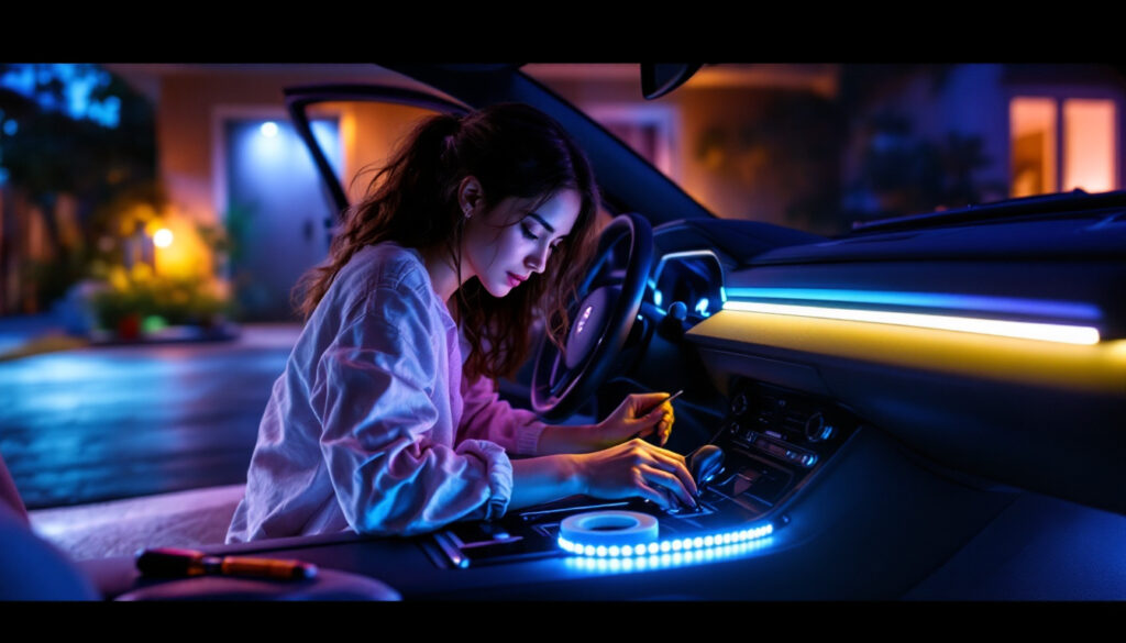 Kit De 5 Lampes LED USB Pour Voiture - Mini Lumières D'ambiance Blanches, Plug & Play, Pour Créer Une Atmosphère Cosy