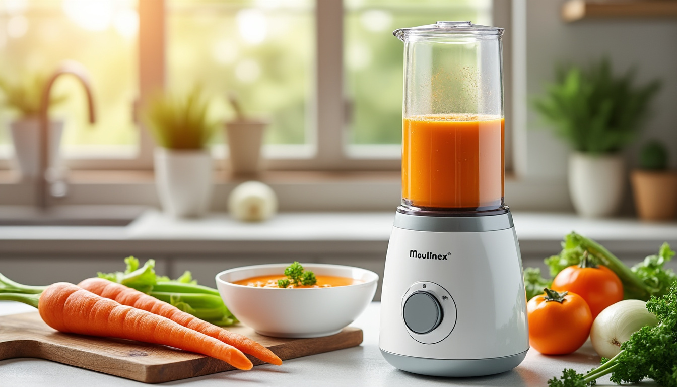 préparez des soupes maison en 25 minutes avec moins de vaisselle grâce à ce blender moulinex, actuellement proposé avec 40 € de réduction.