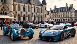 à rouen, l’automobile club de l’ouest célèbre ses 120 ans en grand, avec alpine, bugatti et des voitures d’exception.