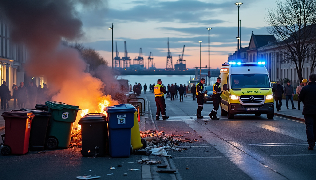 à rouen et au havre, retour sur les blocages, les incendies et les blessés, ainsi que sur les conséquences de ces événements.